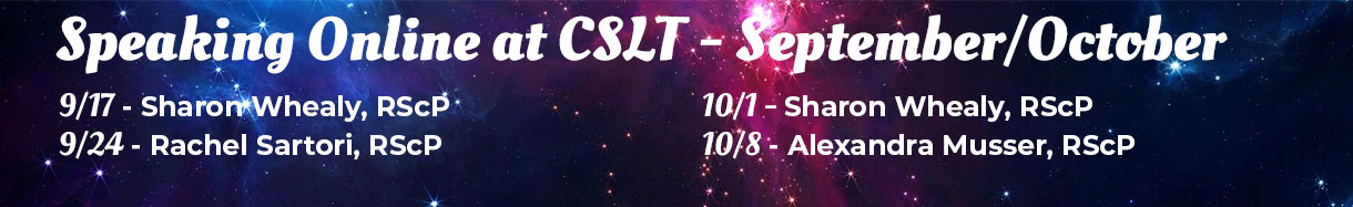 CSLTucson Speakers for September and October
